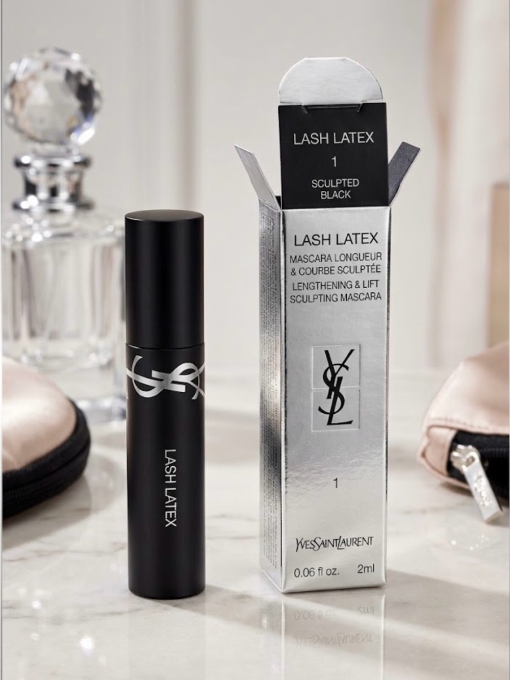Yves Saint Laurent Lash Latex Mascara - Black & Silver Packaging